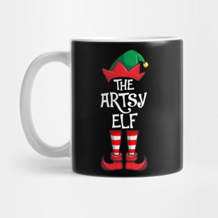 Artsy Elf Matching Family Christmas Mug